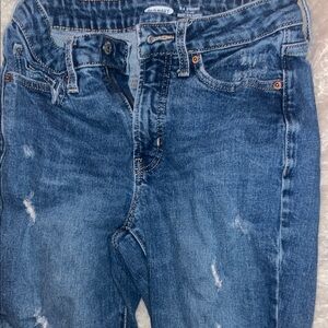 Old Navy Women's Distressed Blue Skinny Jeans